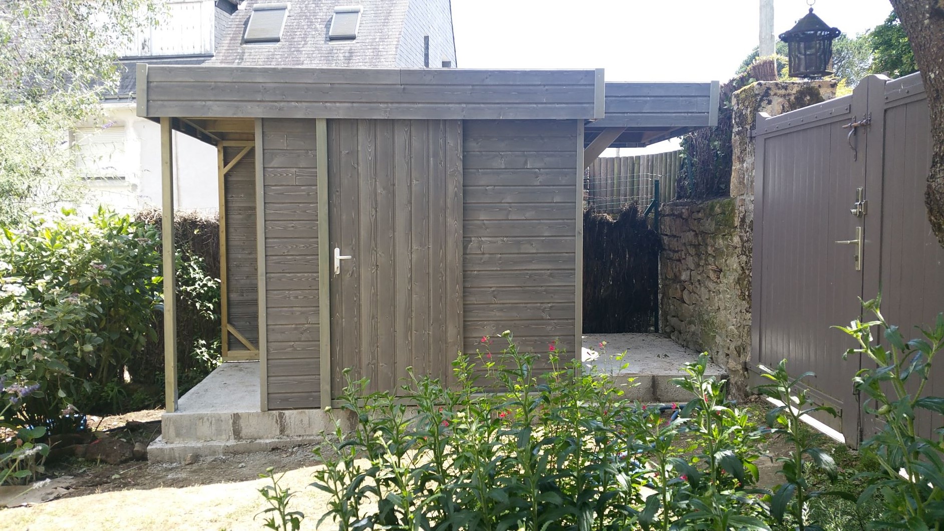 Atelier de Jardin monopente en bois La Baule, abri bois aménageable